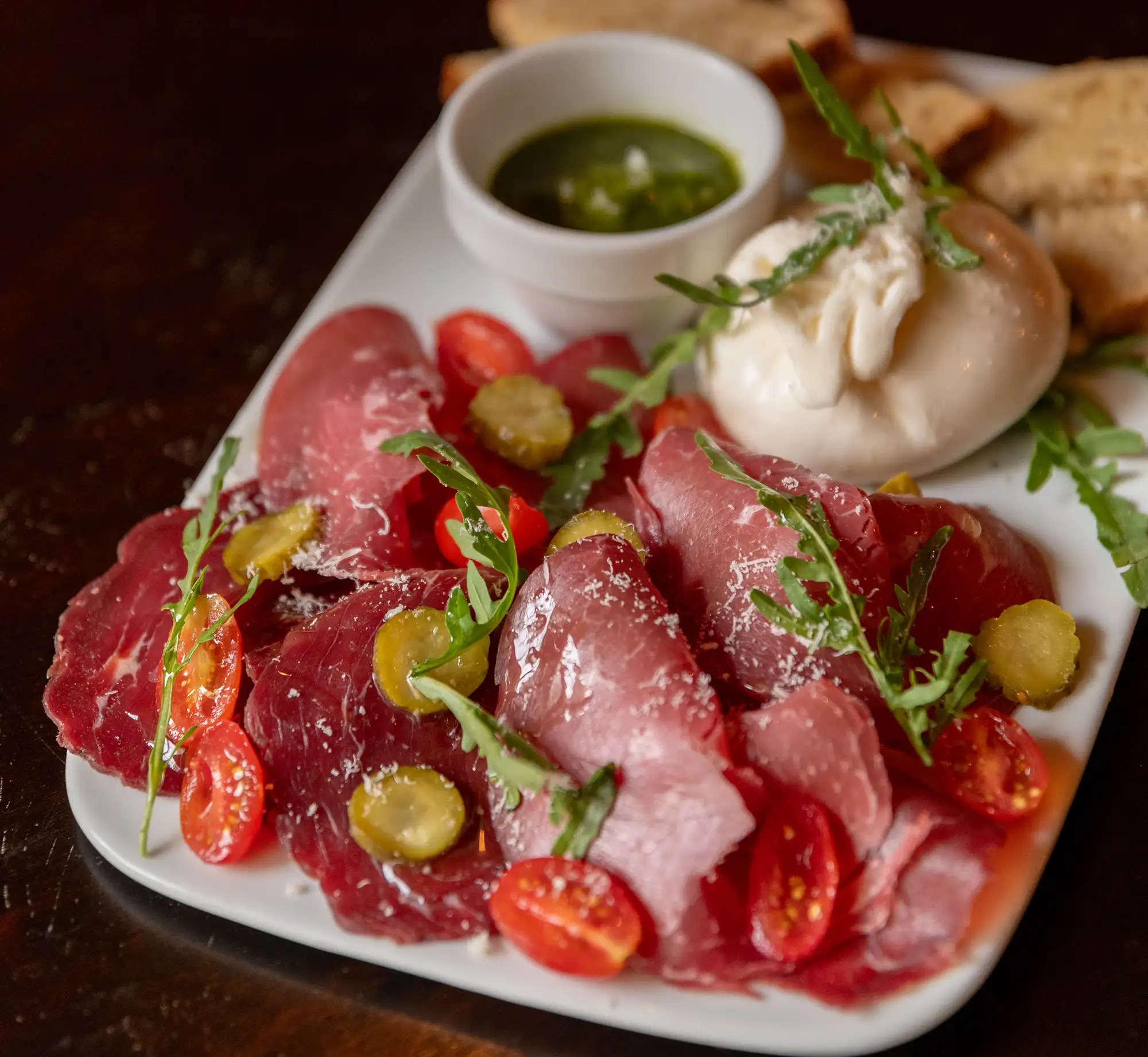 Planche Burratina et brésaola